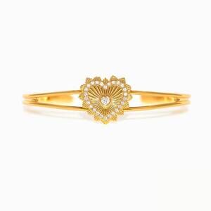 NEW GIRLS CREW women's in the name of love cuff bracelet in gold